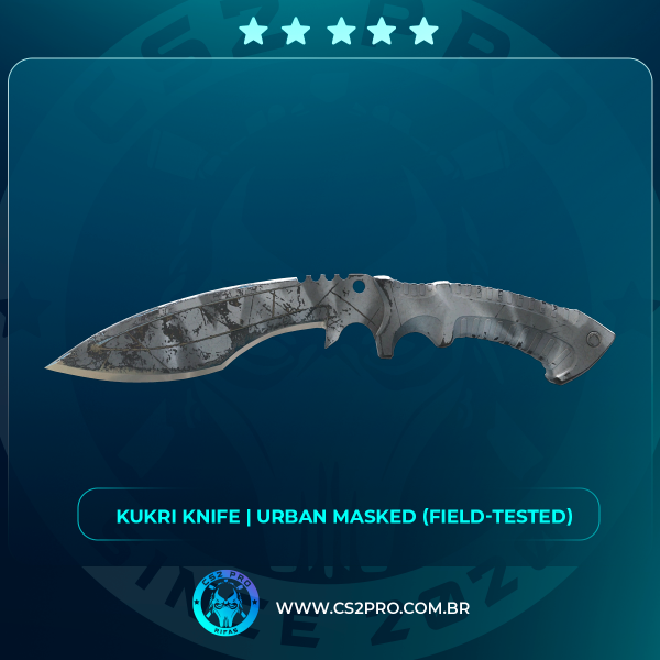#0206 Kukri Knife | Urban Masked
